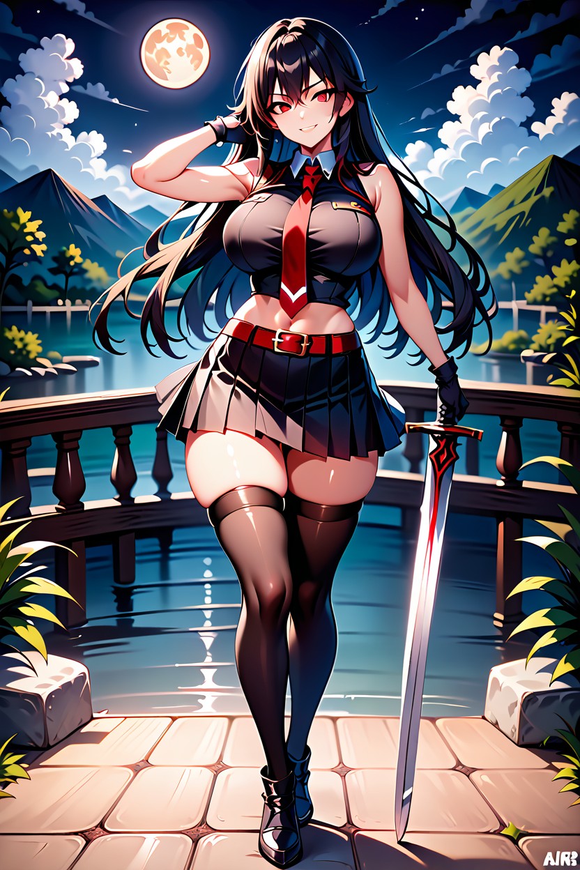 Lake, Solo, Hightly Detailed Hentai AI Porn