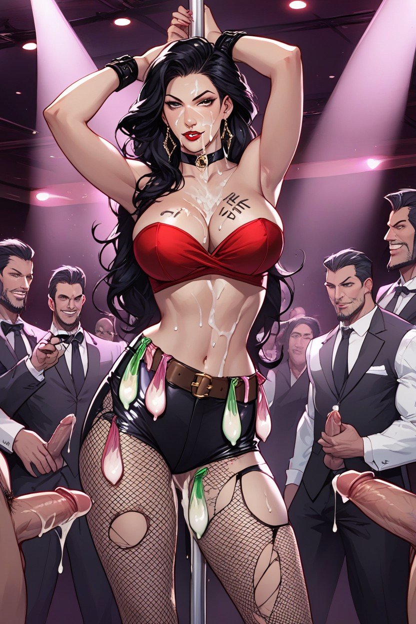 Italian, Black Hair, Magician AI Porn