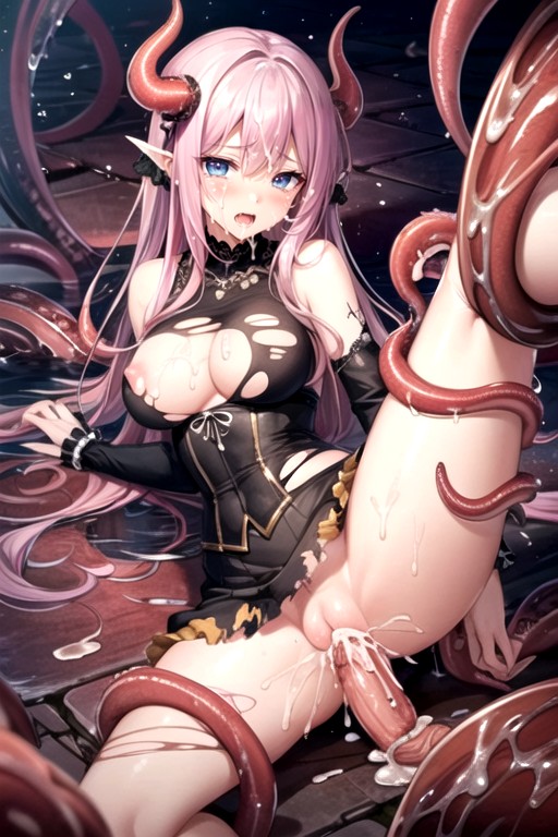 Devil Wings Dress, Corset, Tentacles LegionPorno AI