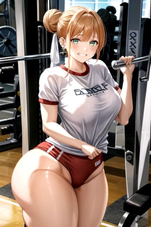 Academia, Brincos, Camiseta Gráfica Hentai IA pornografia