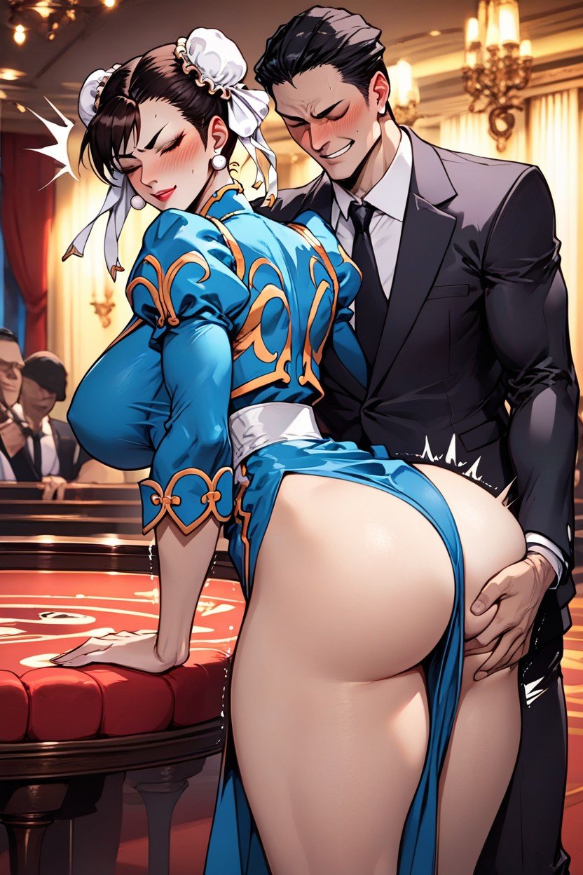 Chun-li, Faceless Man Smirk, 巨尻ファーリーAIポルノ