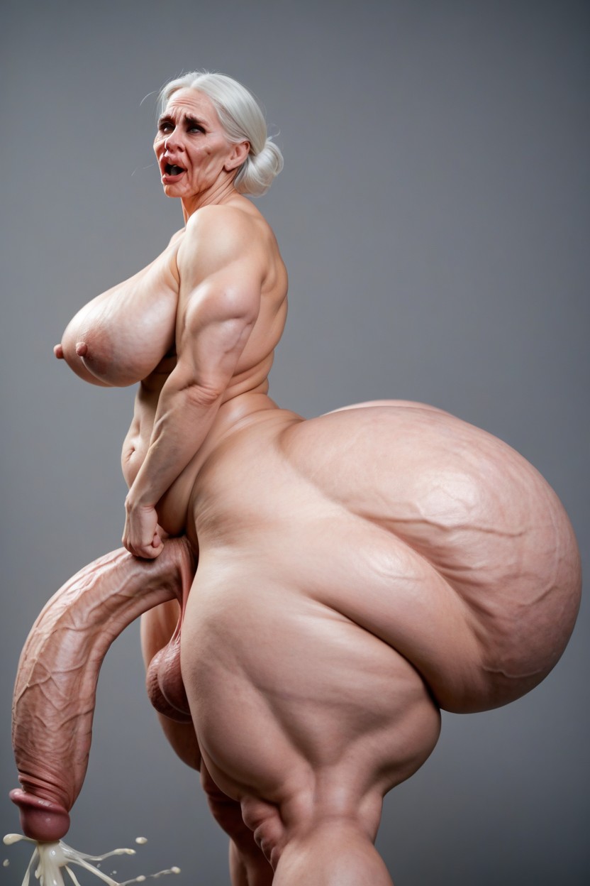 Wrinkled Body, Quality, Hyper Obese Rolled Overbeautiful Face Shemale AI Porn