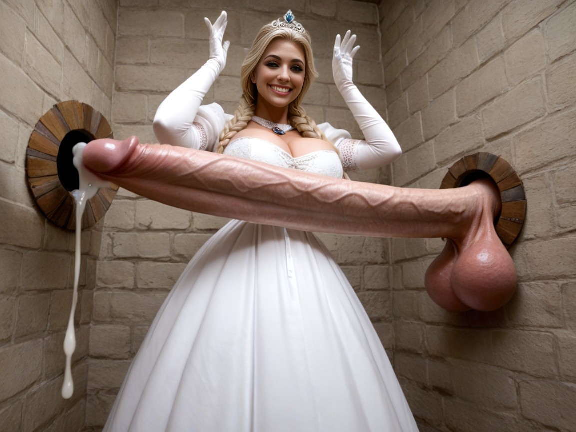 Blonde, Smirk, Glory Holes AI Porn