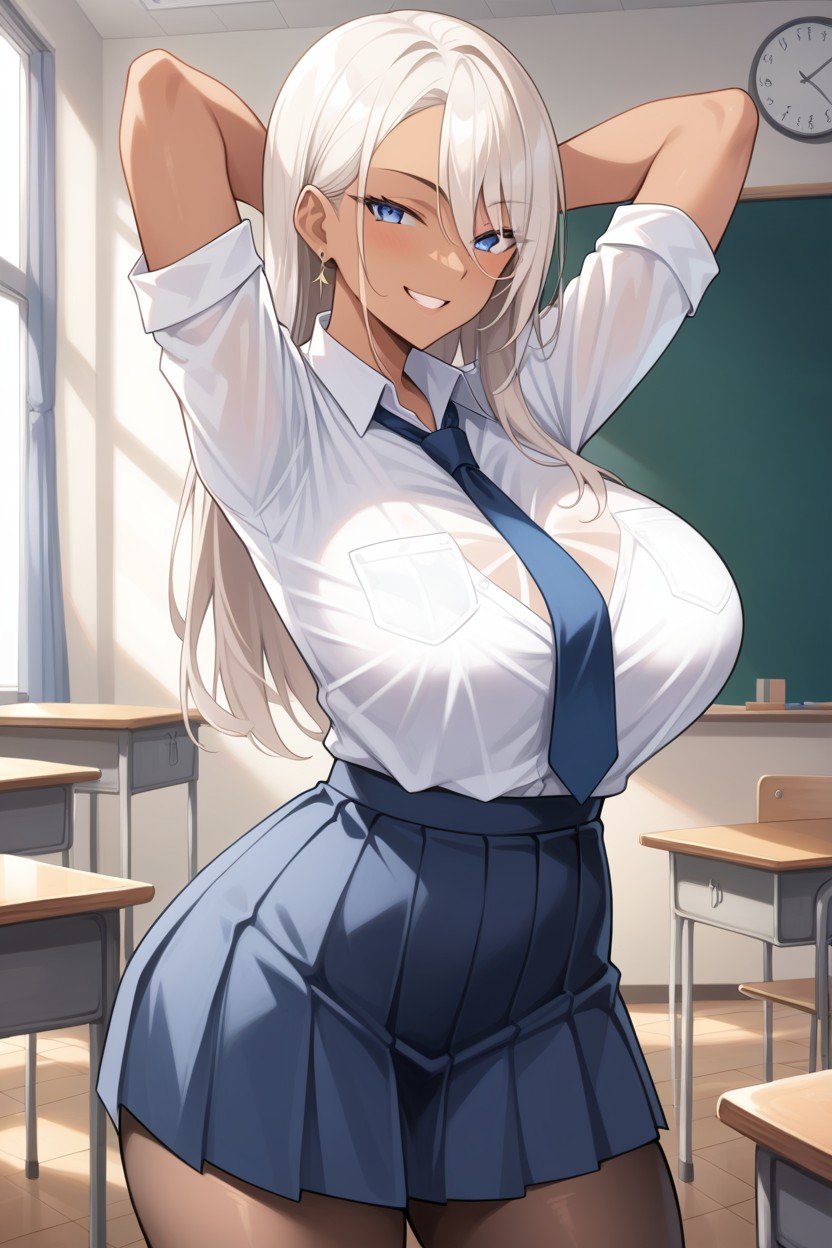 Ass, School Uniform, TitsAIポルノ