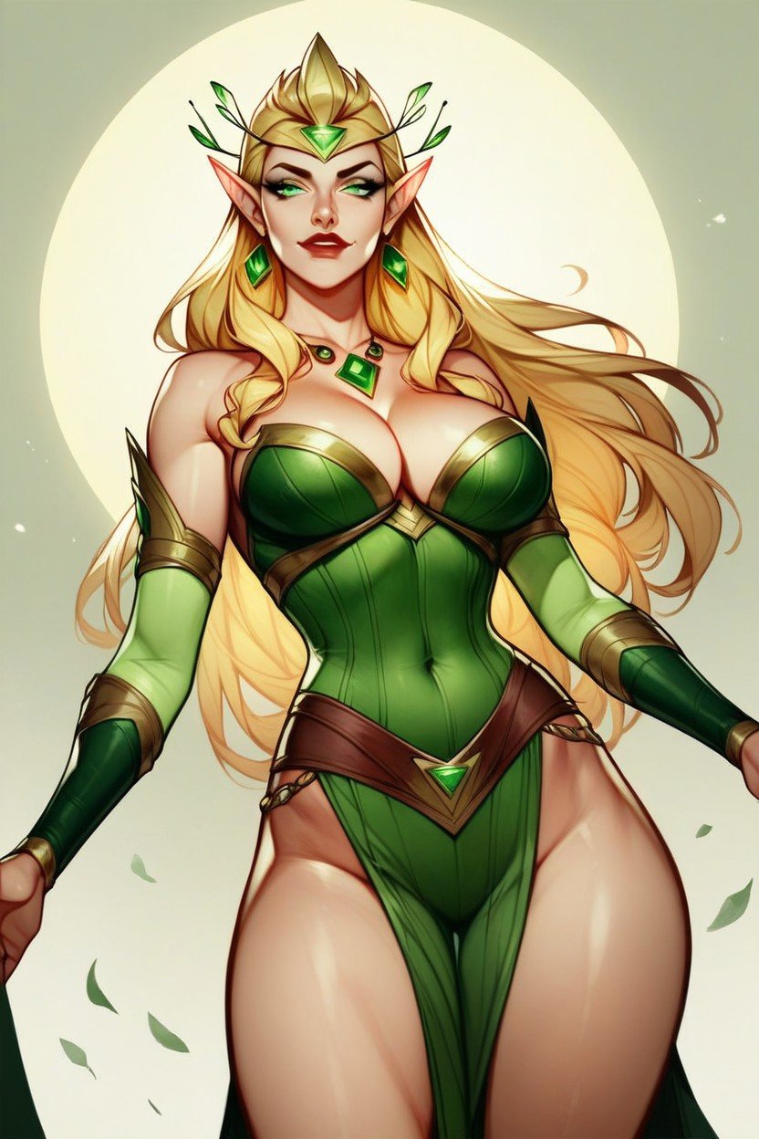 Enchantress From Avengers Earth's Mightiest Heros, Cheveux Blond, DeboutPorno IA