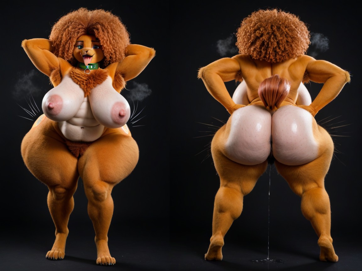 Wet Pussy, Black Background, Bounce Lines AI Porn
