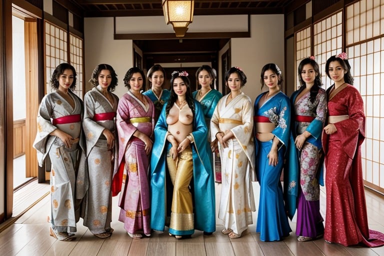 Belly Dancer, Harem, Kimono AI Porn