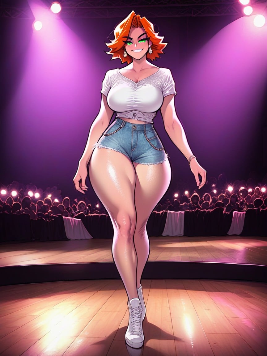 Smug Expression, On Stage, Fashion Week Hentai AI Porn