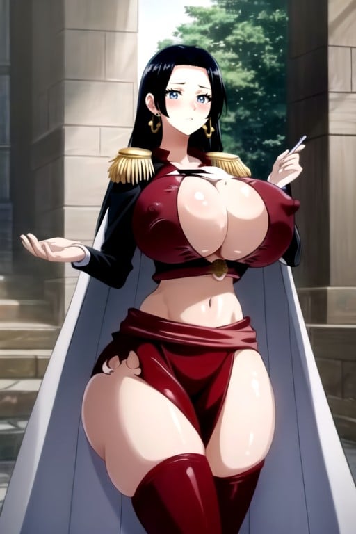 Expansão Do Peito, Bbw, Boa Hancock (one Piece) Travesti IA Pornô