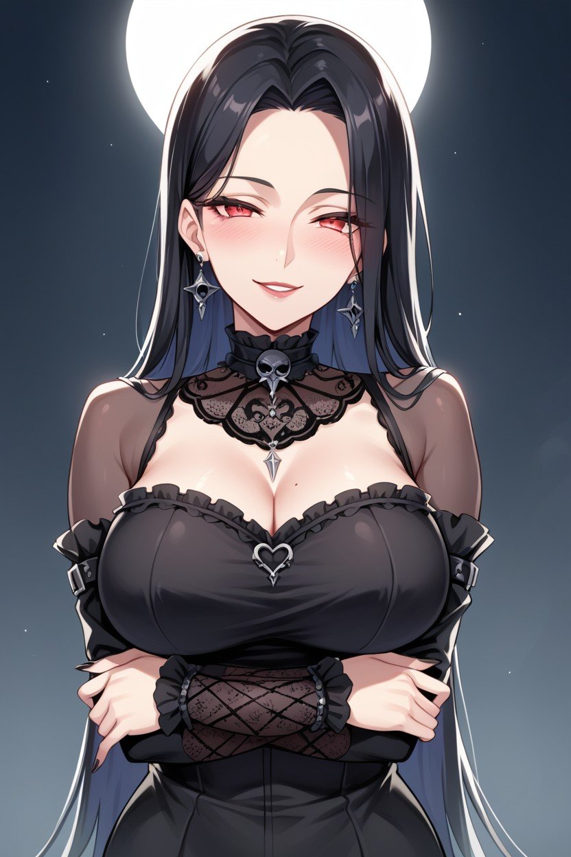 Wearing Gothic Clothes, Hair, Gothic WomanAI黃片