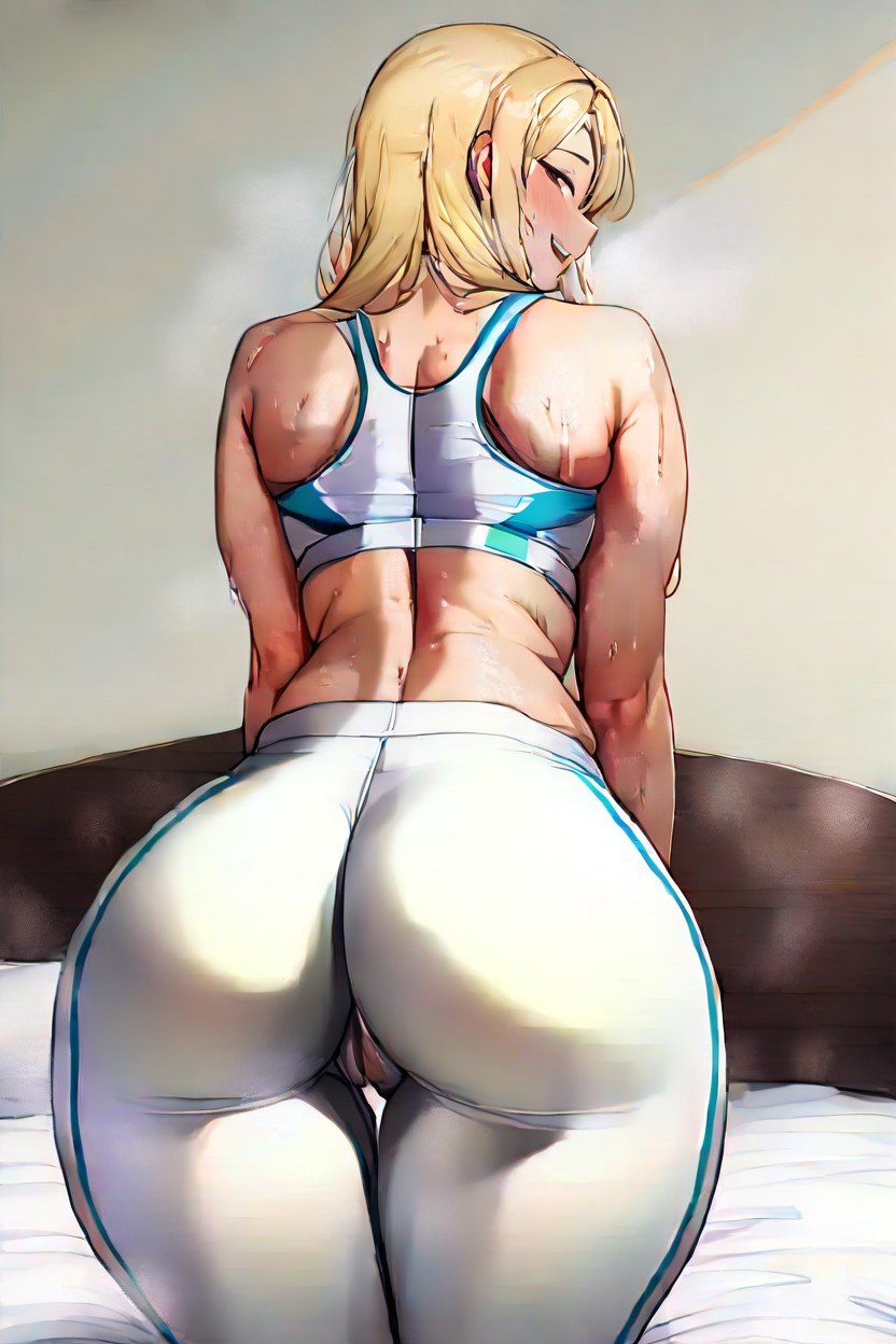 Sweaty, On All Fours, Yoga Pants Hentai AI Porn