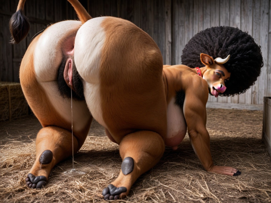 Enlarged Long Nipples, Impossibly Huge Furry Pussy, Hyper Bubble Butt Bbl AI Porn
