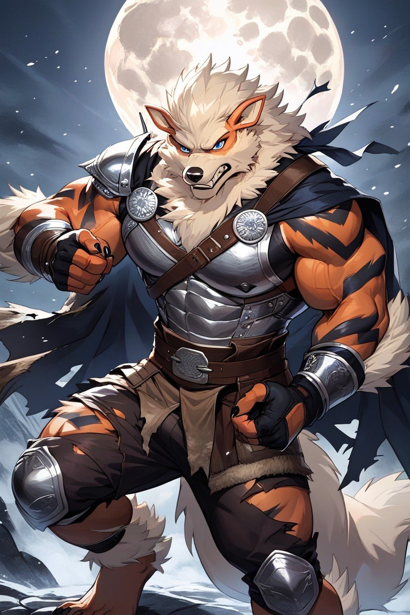 Large Claws, Viking, Arcanine Pornografia peluda com IA