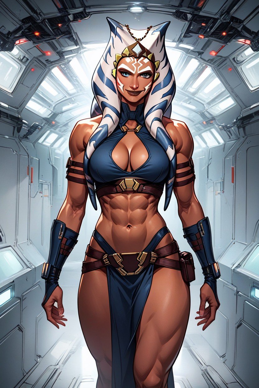 站立, Ahsoka Tano Is Muscular, Dark Blue LoinclothAI兽人黄片