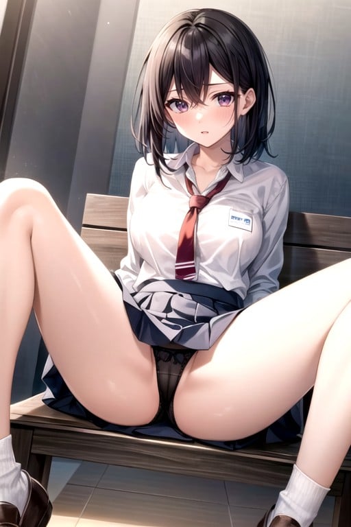 Culo Pequeño, Uniforme Escolar, Levantando La FaldaPorno AI Hentai