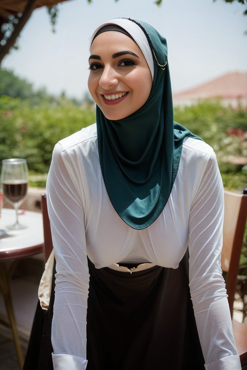 Outdoors, Hijab, Long Sleeves AI Porn