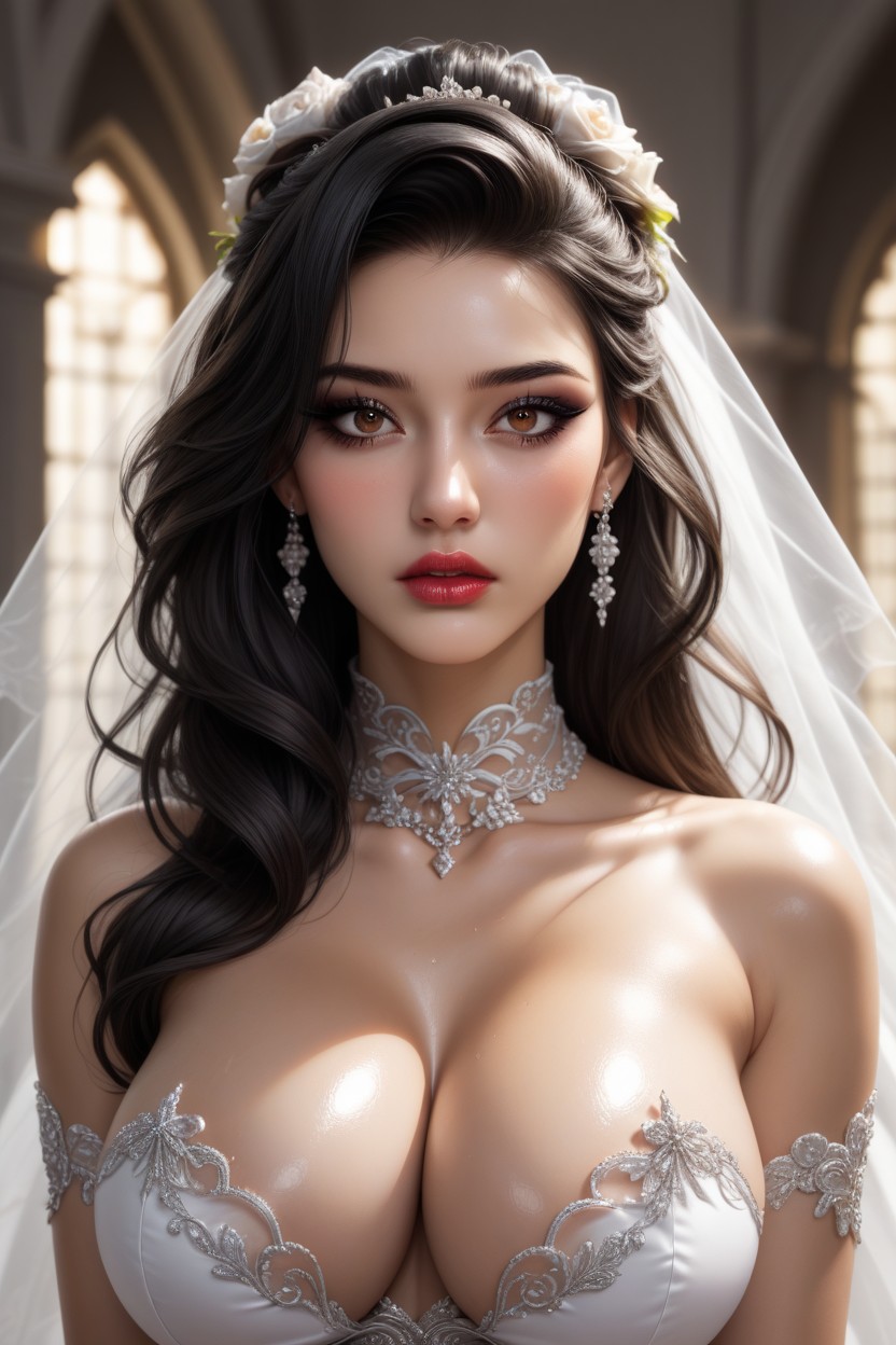 Hyper Realistic, Rounded Breast, Hyper Beautiful Face AI Porn