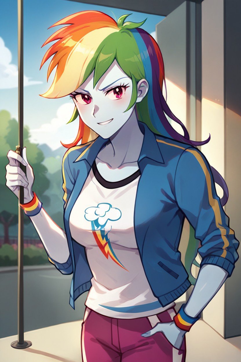 Rainbow Dashequestria GirlsPorno IA Furry