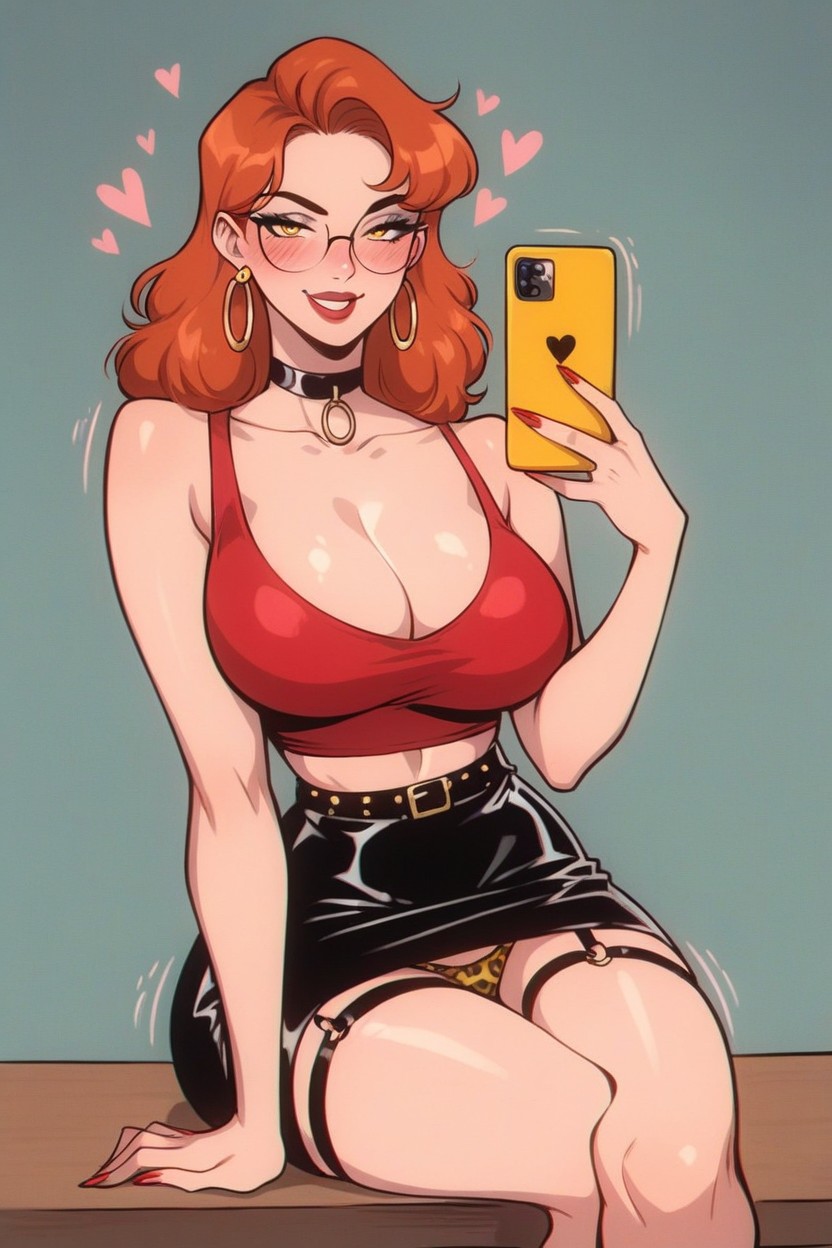 Medium Length, Hearts, Top Down View Hentai AI Porn