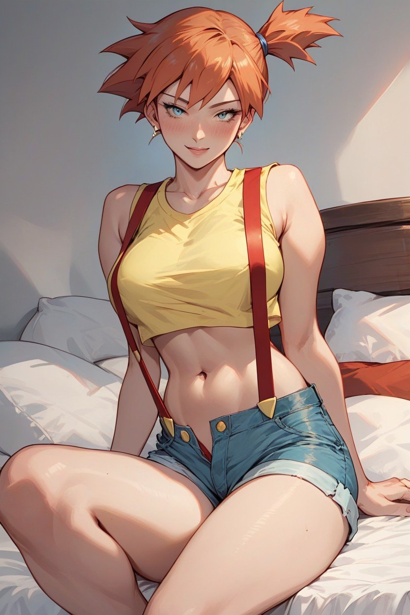 Misty From Pokemon, 배꼽 노출, 마른 체형헨타이 AI 포르노