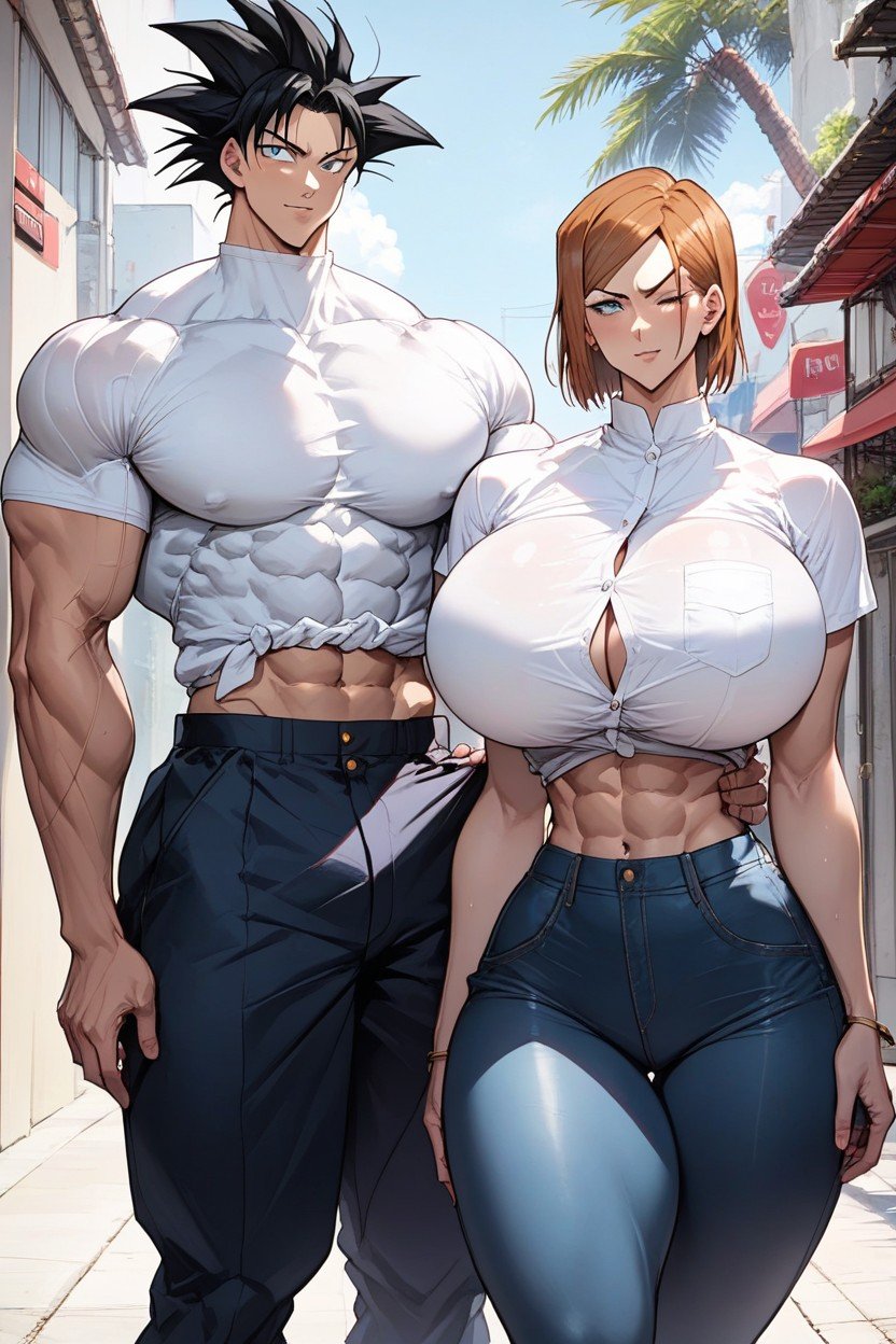 Top Quality, Huge Breast, Narrow WaistヘンタイAIポルノ