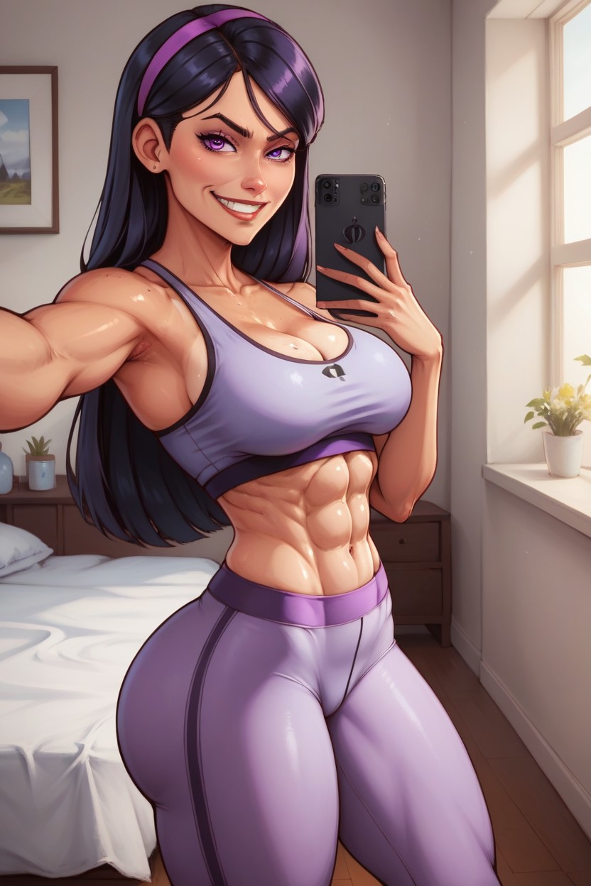 Yoga Pants, Side View, Cinematic AI Porn