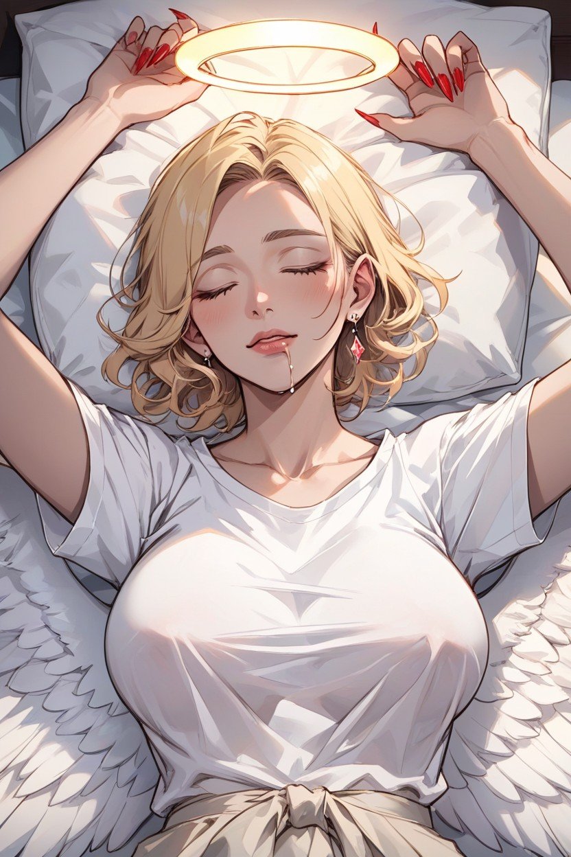 Breast, Pov Lifting Her T Shirt Above Her Chest, Her Breast Barely Visible Through T ShirtPorno AI Hentai