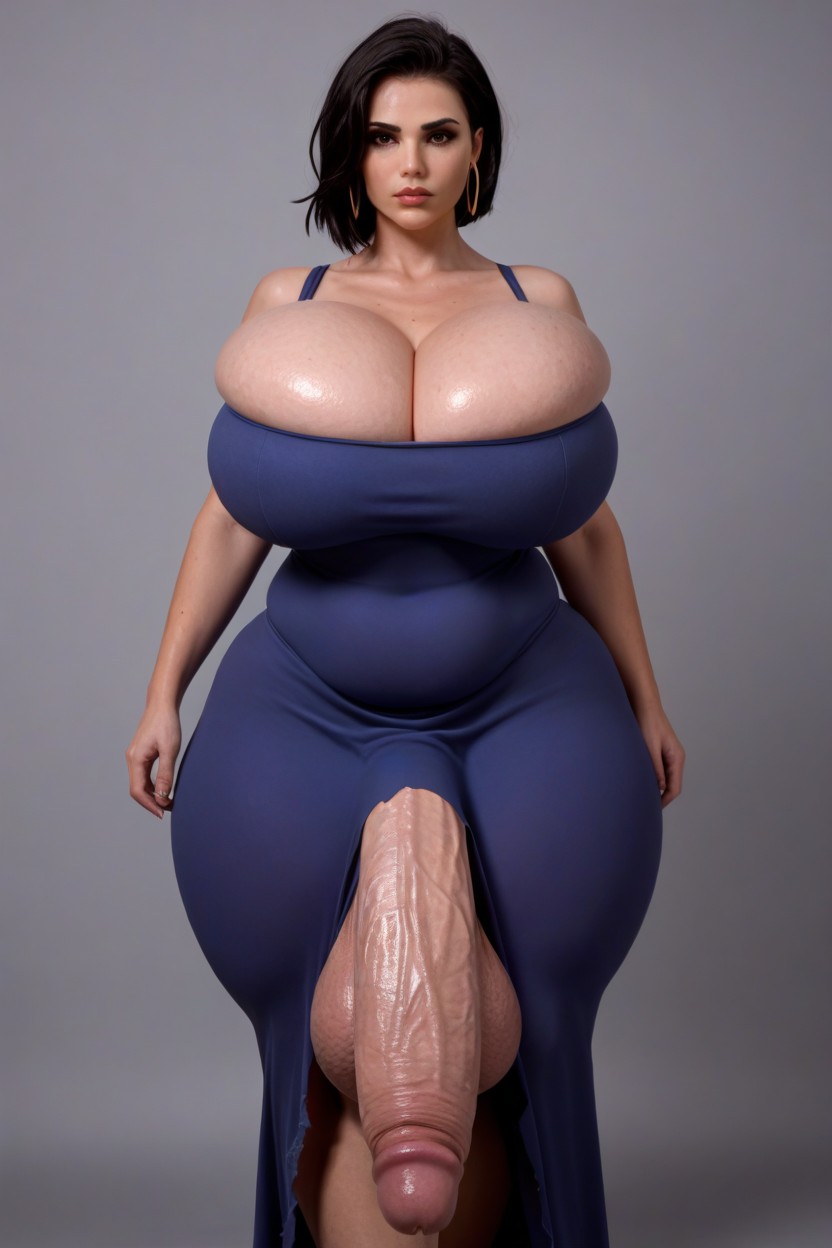 Purple Skin, Blue Hair, 18 Shemale AI Porn