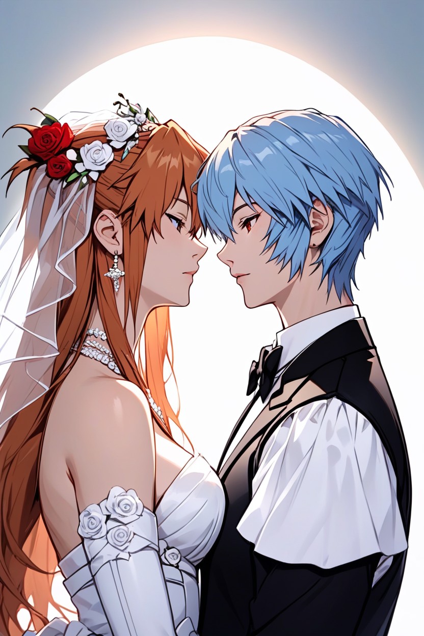Asuka Langley Happy, 18, Black Tuxedo Ayanami Rei AI Porn