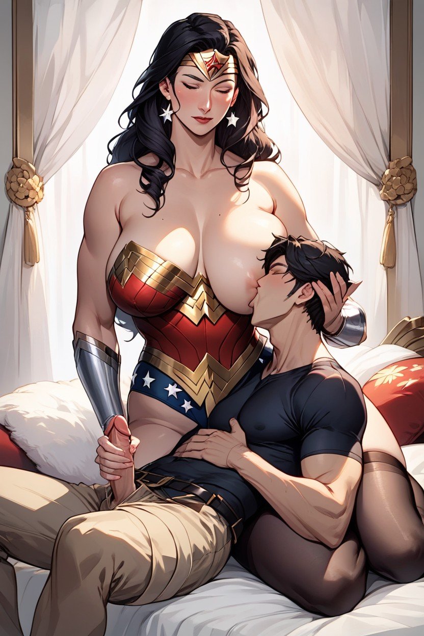 Black Stockings, 混乱した顔, Wonder WomanAIポルノ