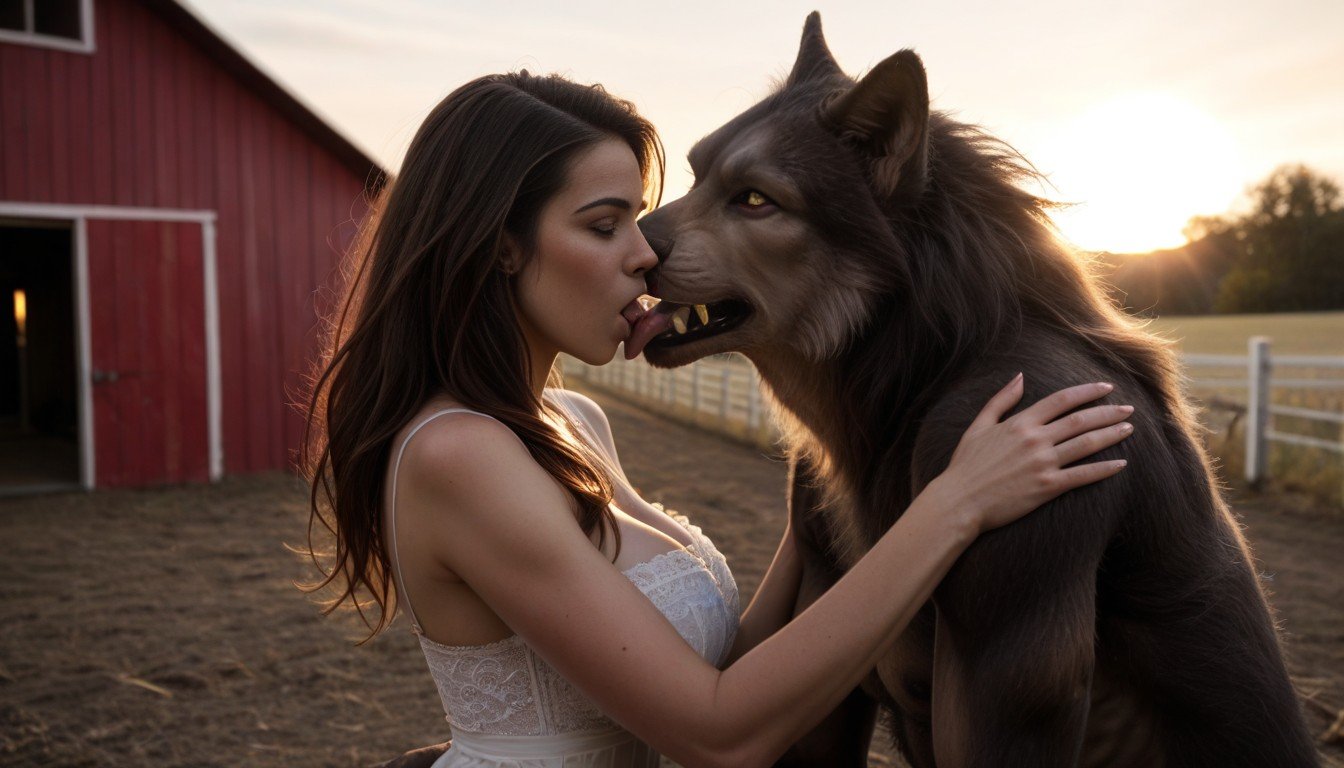 Kissing Werewolf, French Kiss, MistyAI獸人黃片