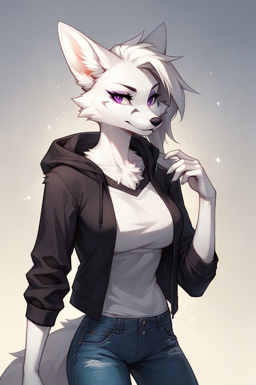 Fox, White Fur, 20대AI 포르노