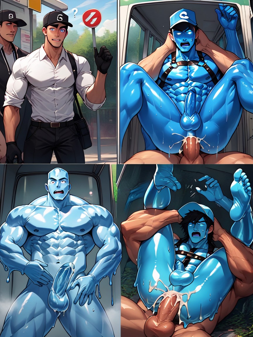S, Glowing Eyes, Black Hair Porno gay IA