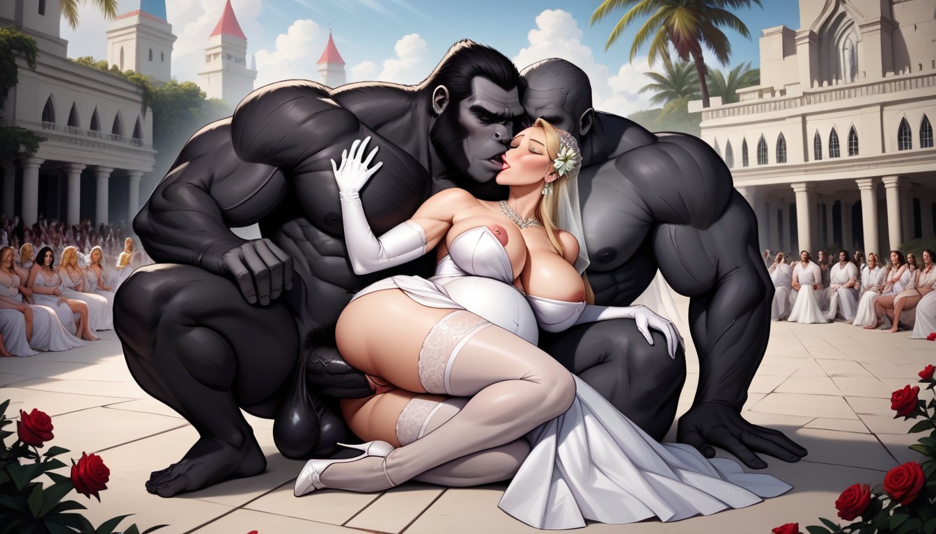 Breasts, Many People Around, Wedding AI Gay Porn