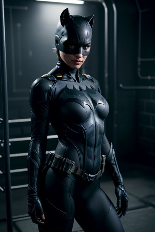 Vista Frontal, Catwomanbatman Arkham Knight, Corpo Todo Pornografia de IA