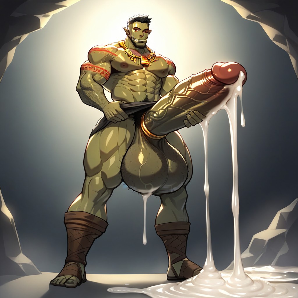 Gigantic Bulge, Cave, Penis Male AI Gay Porn