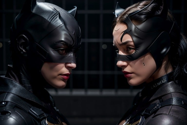 Catwomanbatman Arkham Knight, Vue De Face, Corps EntierPorno IA