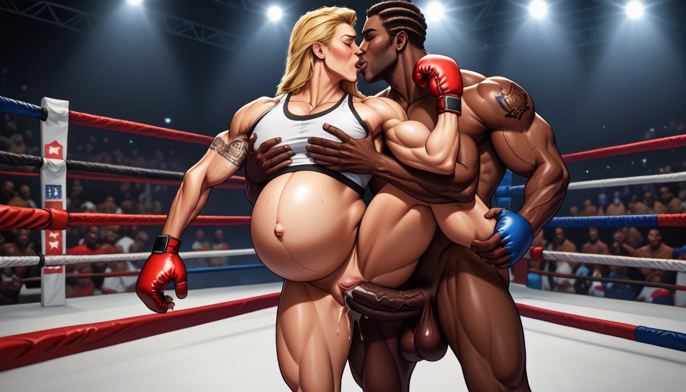 African Male Muscular, Gigantic African Male, Singlet AI Gay Porn