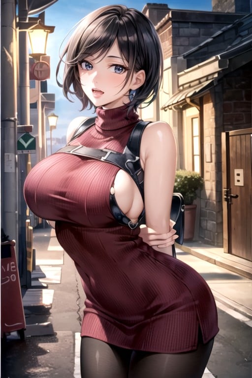 Skinny, Ada Wong (resident Evil), Arms Behind Back Shemale AI Porn