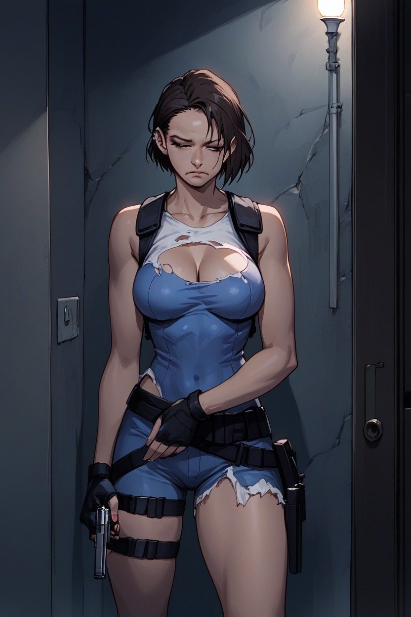 Nagatoro, Jill Valentine Costume From Resident Evil, TiredPorno AI