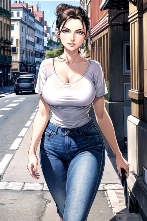 Smirk, Fit, Street AI Porn