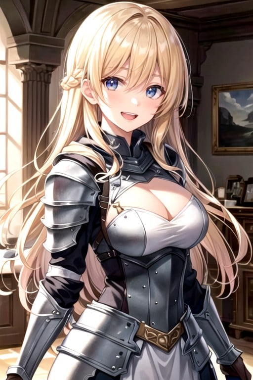 Blonde Hair, Armor Gloves, Long Length AI Porn