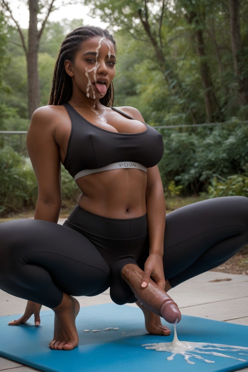 Big Breasts, Round Breasts, Waist Shemale AI Porn