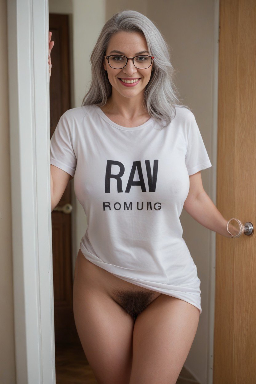 Woman Standing In Doorway, Wrinkles, Woman Inside BedroomPorno IA de transexuales