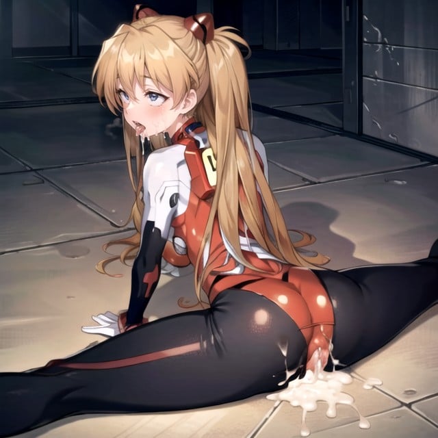 Ahegao, Divisions (vue Arrière), Asuka (evangelion)Porno IA