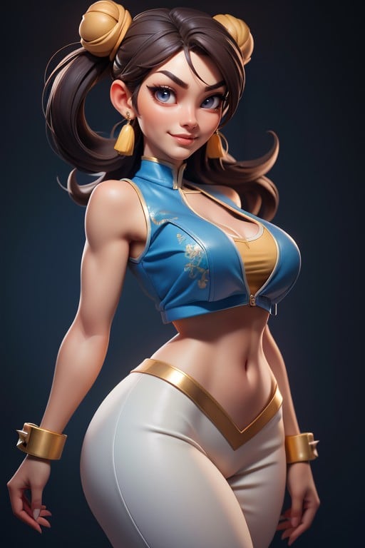 3d (cartoon), Standing Sexy, Beautiful Chinese Woman AI Porn