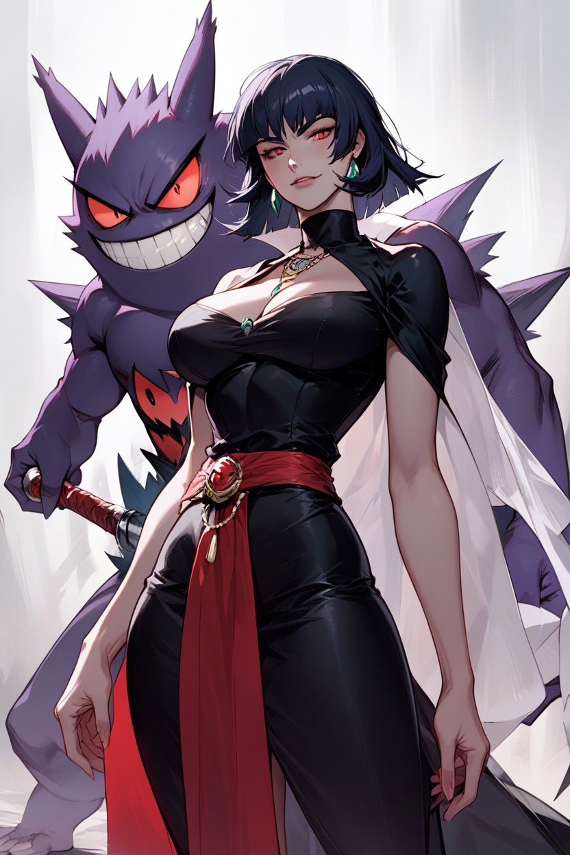 Sabrina From Pokemon, Gengar, Berserk StyleAI 포르노