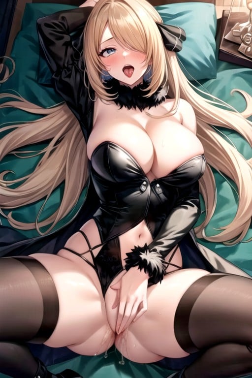 Ahegao, Masturbation, Aux Seins NusPorno IA Hentai