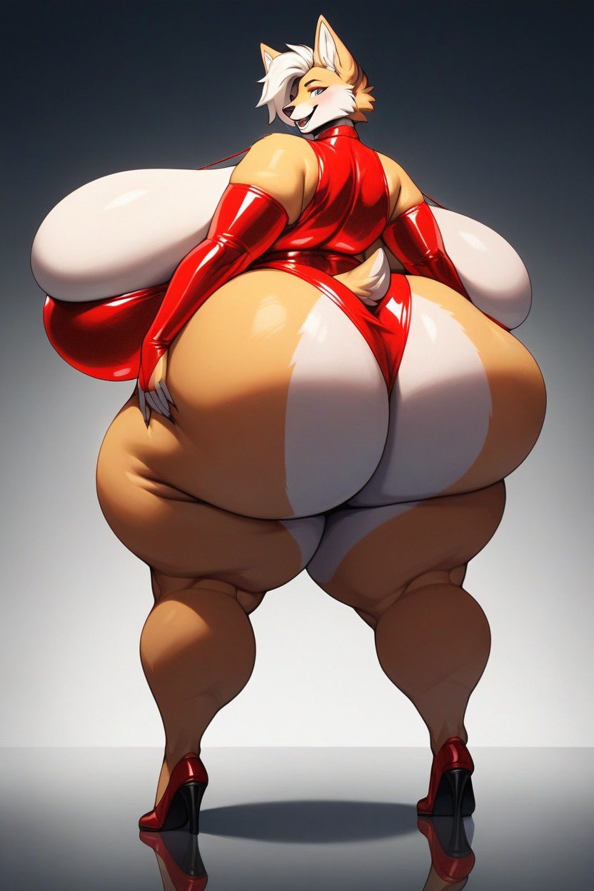 Vestido De Seda, Hyper Thighs, Hyper BreastsPorno AI