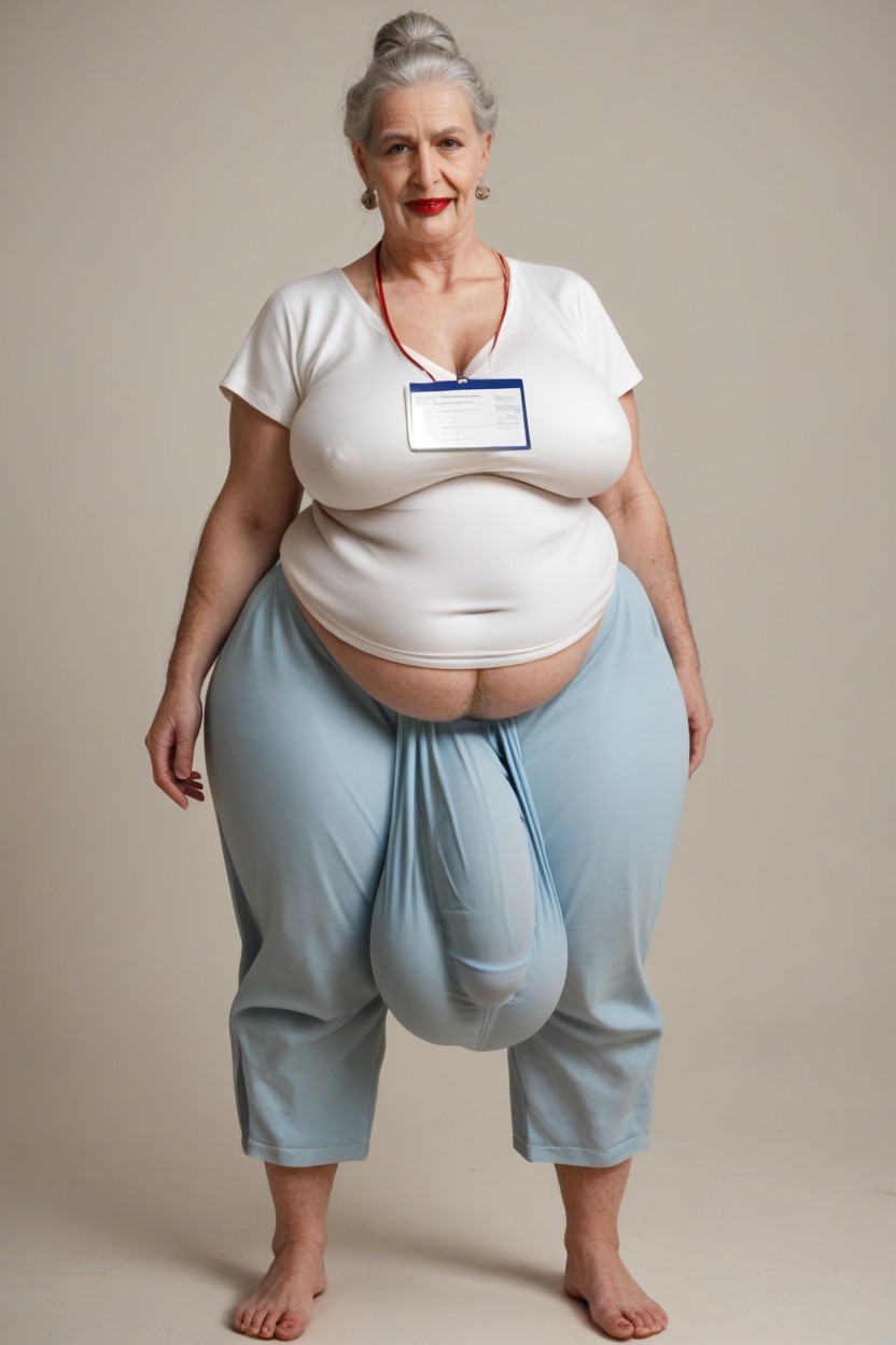 Big Belly, Fully Clothed, Fat Shemale AI Porn